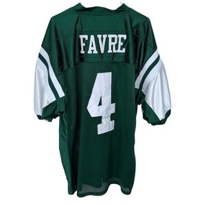 Green Reebok Brett Favre‎ New York Jets Football Jersey #4 56 3XL Stitched NFL